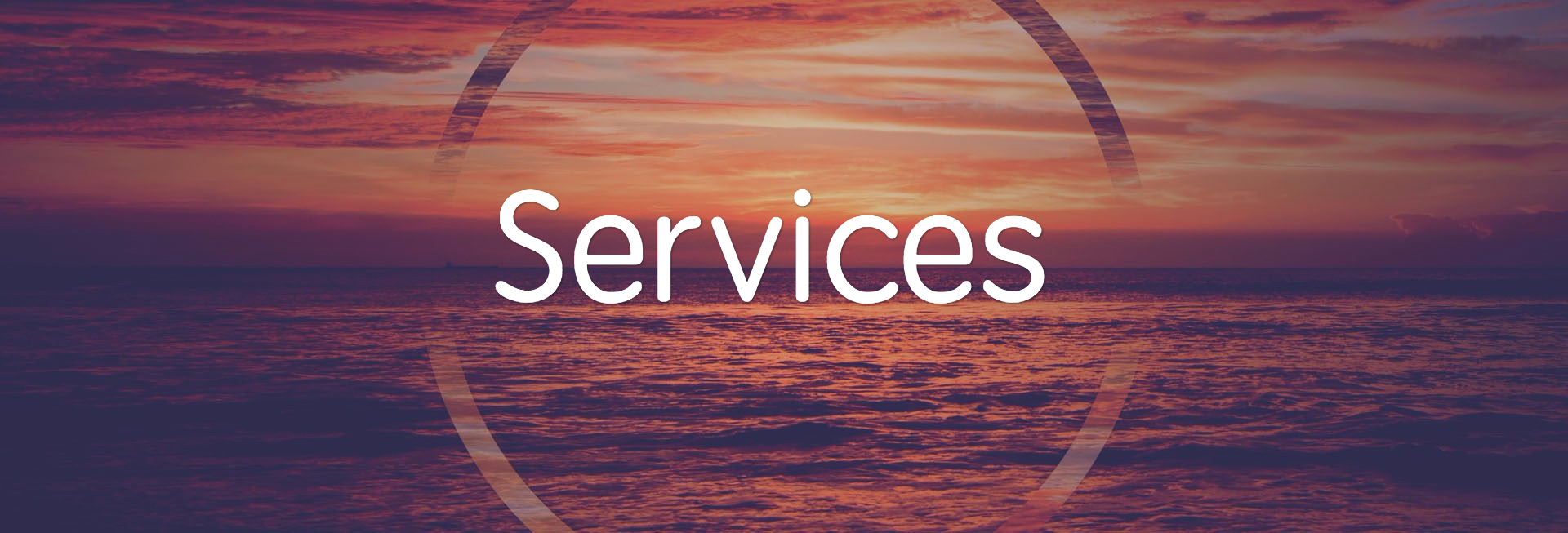Glory of God Ocean Sunset Website Banner